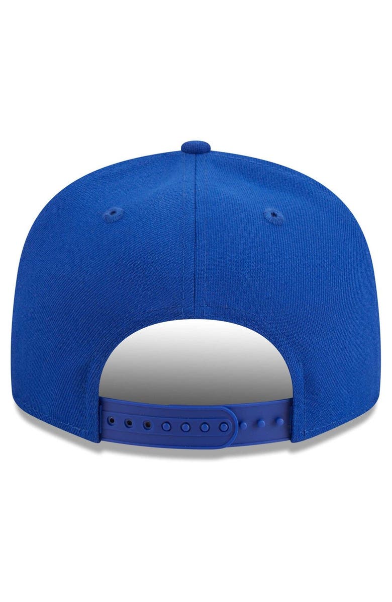New Era Men's New Era Royal Philadelphia 76ers Golden Tall Text 9FIFTY Snapback Hat, Alternate, color, Royal
