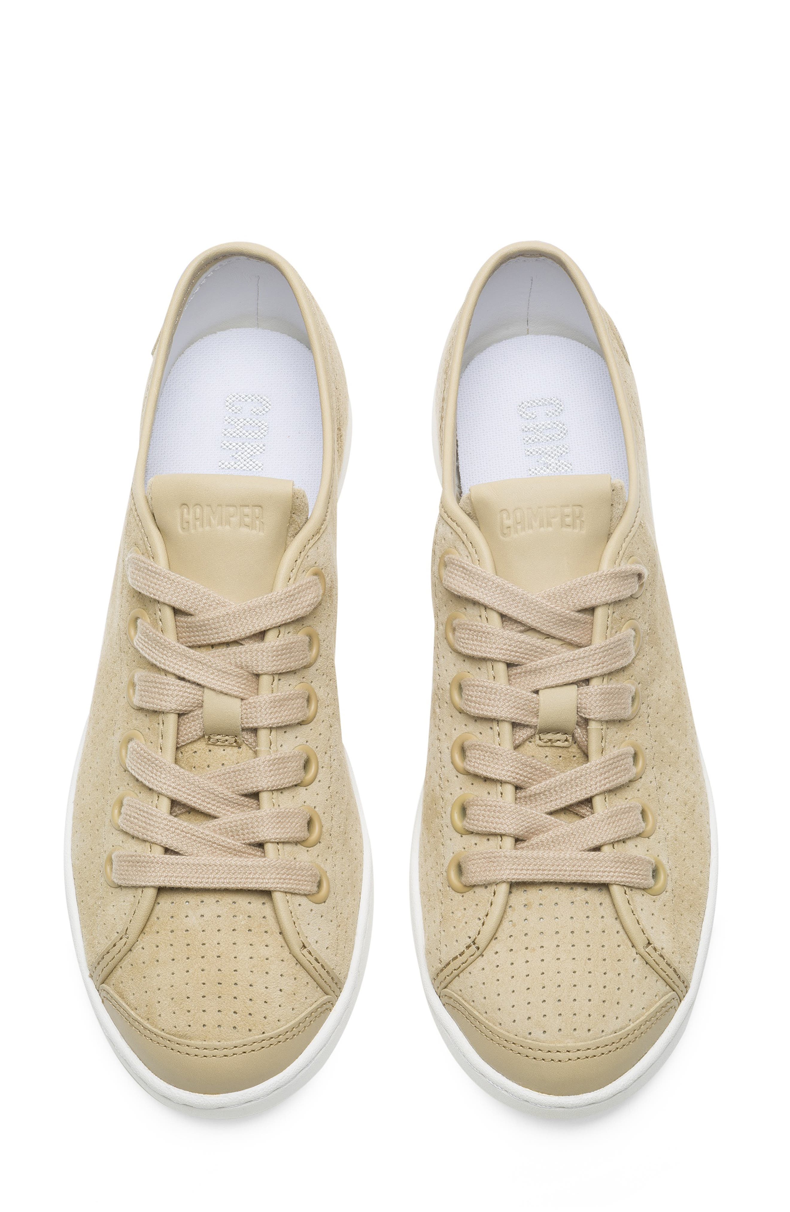 Uno Perforated Sneaker, Alternate, color, MEDIUM BEIGE