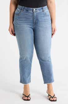 Seven7 High Waist Ankle Straight Leg Jeans