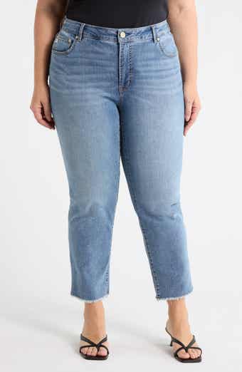 Seven7 High Waist Ankle Straight Leg Jeans