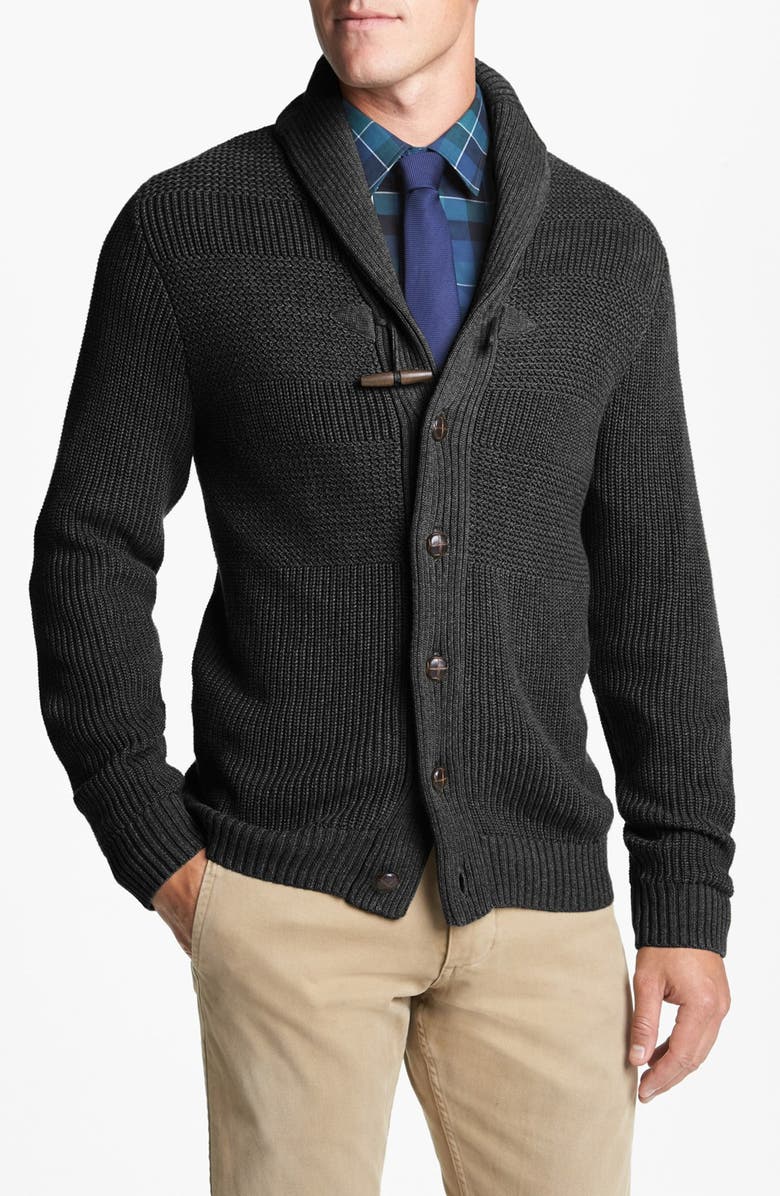 1901 Textured Knit Shawl Cardigan, Main, color, 