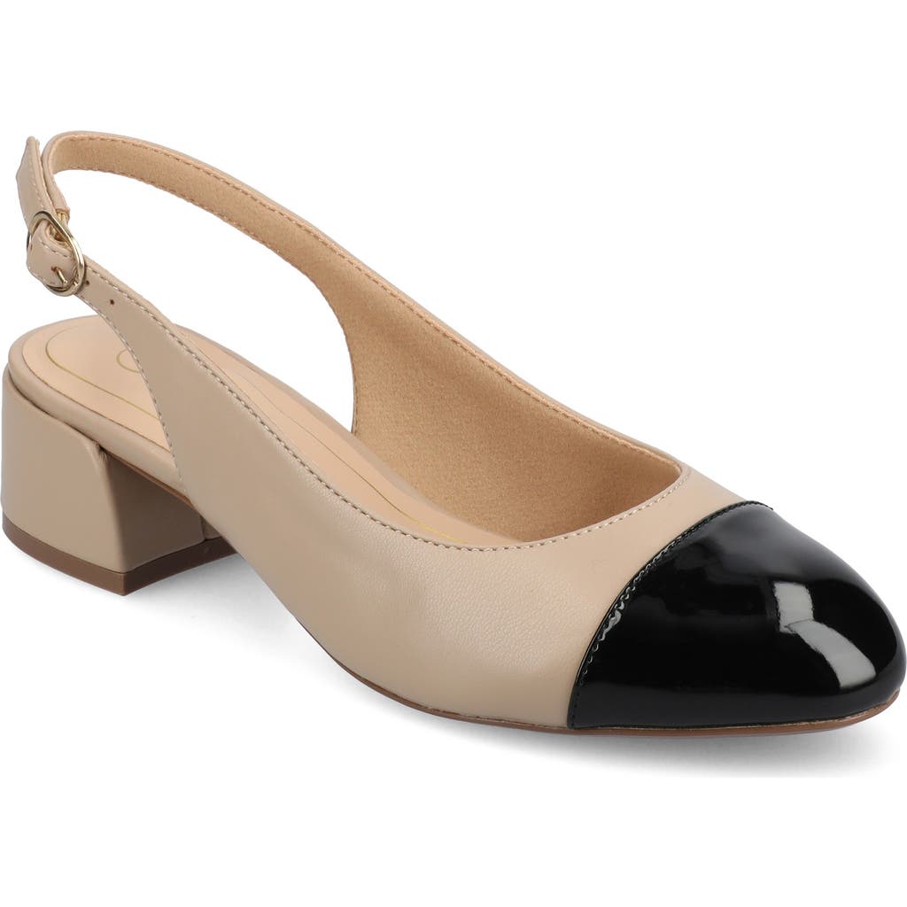 Journee Collection Sammie Slingback Pump In Taupe
