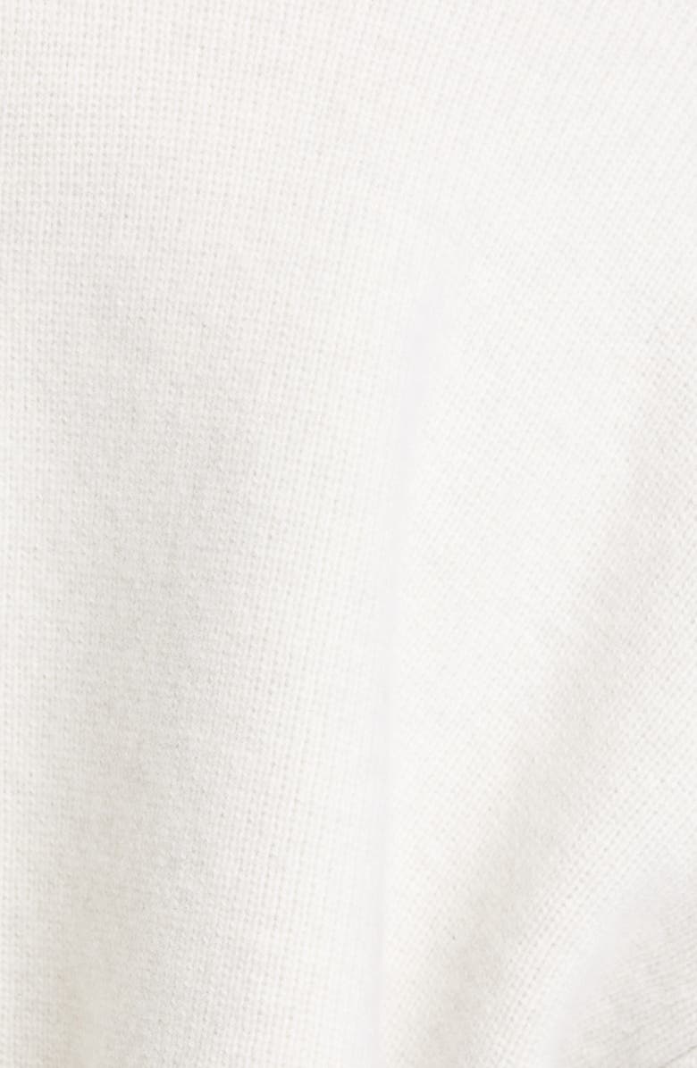 Alexander Wang Imitation Pearl Trim Wool & Cashmere Blend Sweater, Alternate, color, 