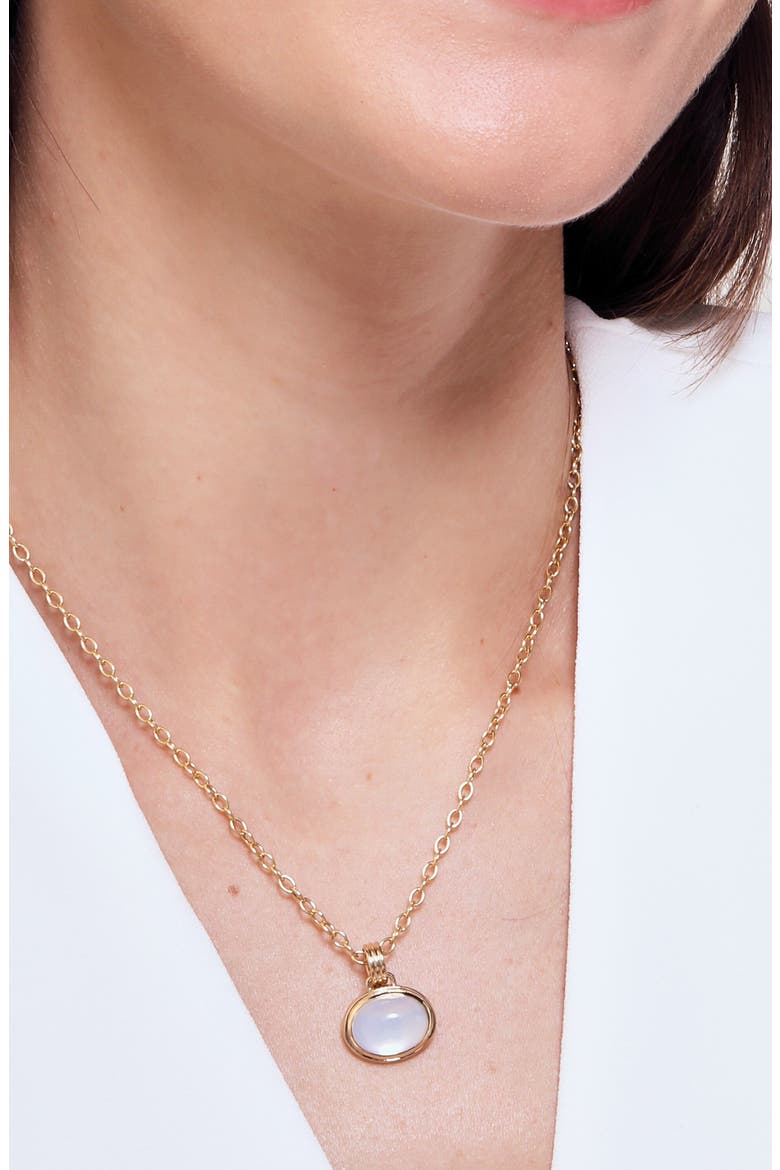 Cirra Oval Necklace, Alternate, color, Moon Quartz