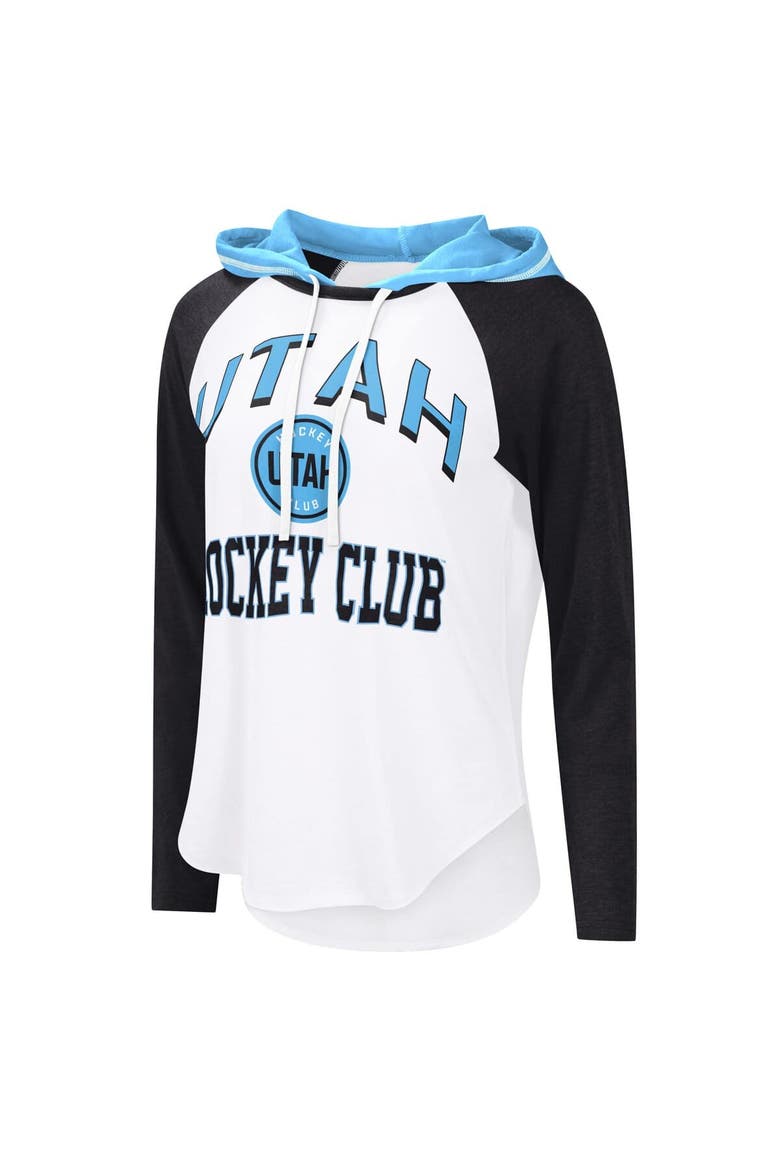 Women's G-III 4Her by Carl Banks  White Utah Hockey Club VIP Raglan Long Sleeve Hoodie T-Shirt, Alternate, color, White