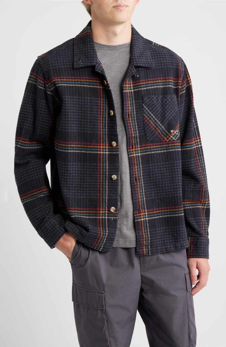 DARK SEAS Blanton Cotton Button-Up Shirt, Main, color, Black