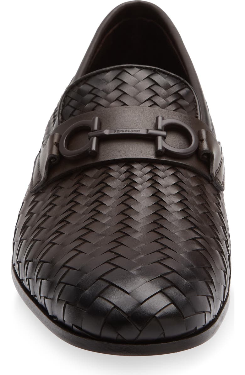 FERRAGAMO Balty Intrecciato Loafer, Alternate, color, Testa Di Moro