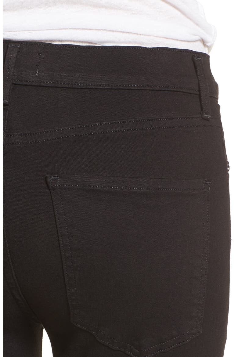 Sophie High Waist Crop Skinny Jeans, Alternate, color, JET