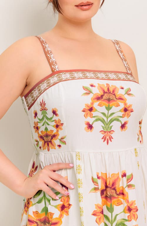 Flying Tomato Floral Tiered Maxi Dress In Multi