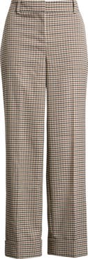 Anne Klein Plaid Cuff Pants