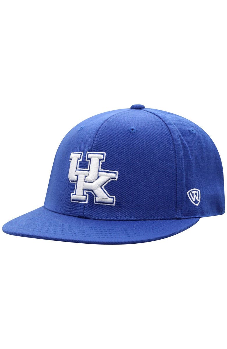 TOP OF THE WORLD Men
s Top of the World Royal Kentucky Wildcats Team Color Fitted Hat, Main, color, Royal