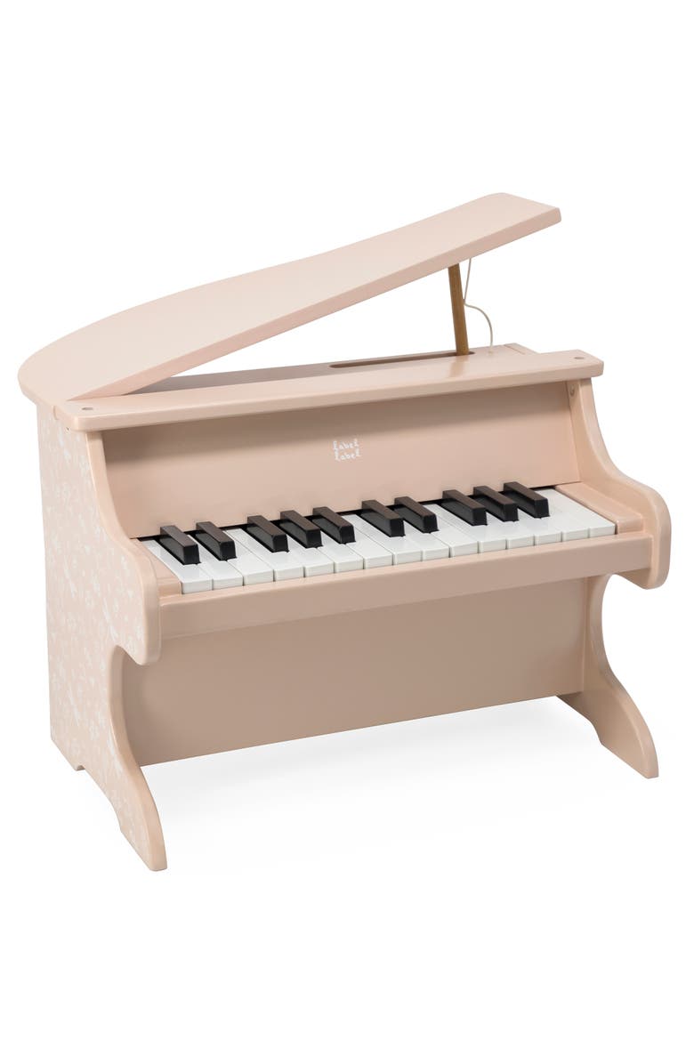 Label Label Wooden Piano Pink Musical Instrument Toy, Dragonfly & Nature,3+, Main, color, Multicolored