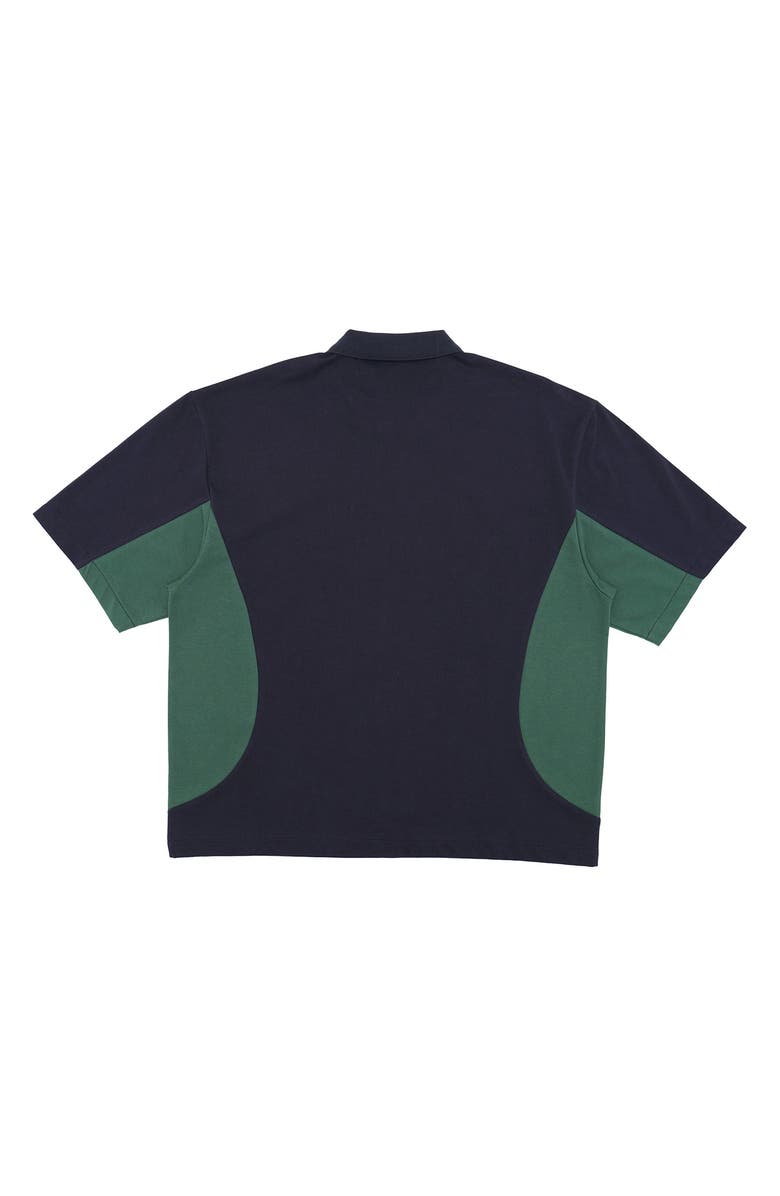 STUDENTS Linwood Short Sleeve Poplin Quarter Zip Polo, Alternate, color,