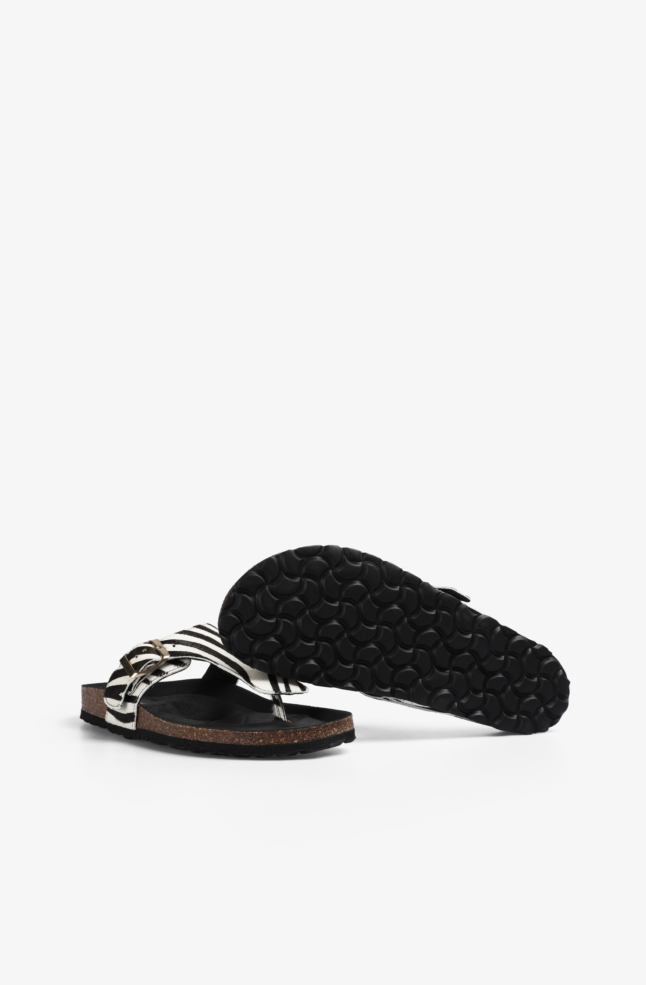 Scalpers Bio Zebra Sandal, Alternate, color, Animalprint