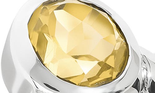 Ys Gems Sterling Silver Bypass Ring In Yellow
