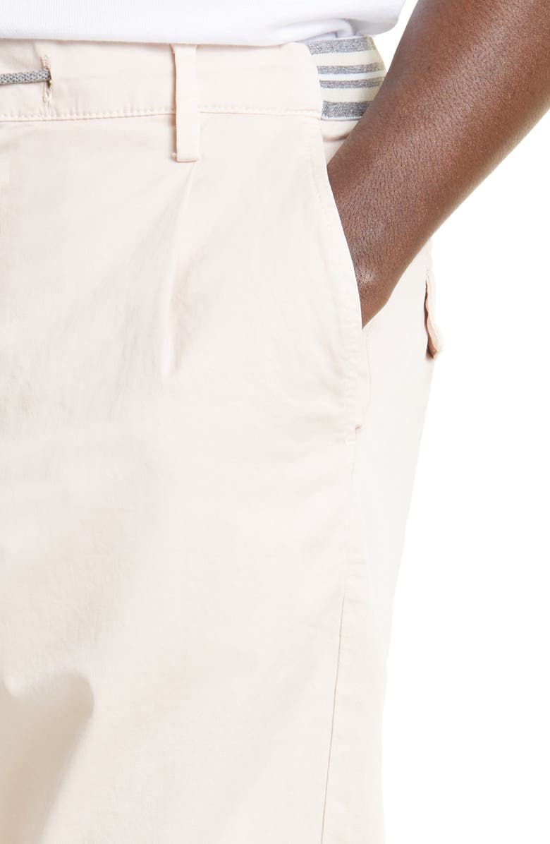 Eleventy Garment Dye Cotton Stretch Twill Bermuda Shorts, Alternate, color,