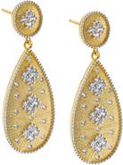 BY ADINA EDEN Two Tone Pear Drop Earring