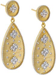 BY ADINA EDEN Two Tone Pear Drop Earring