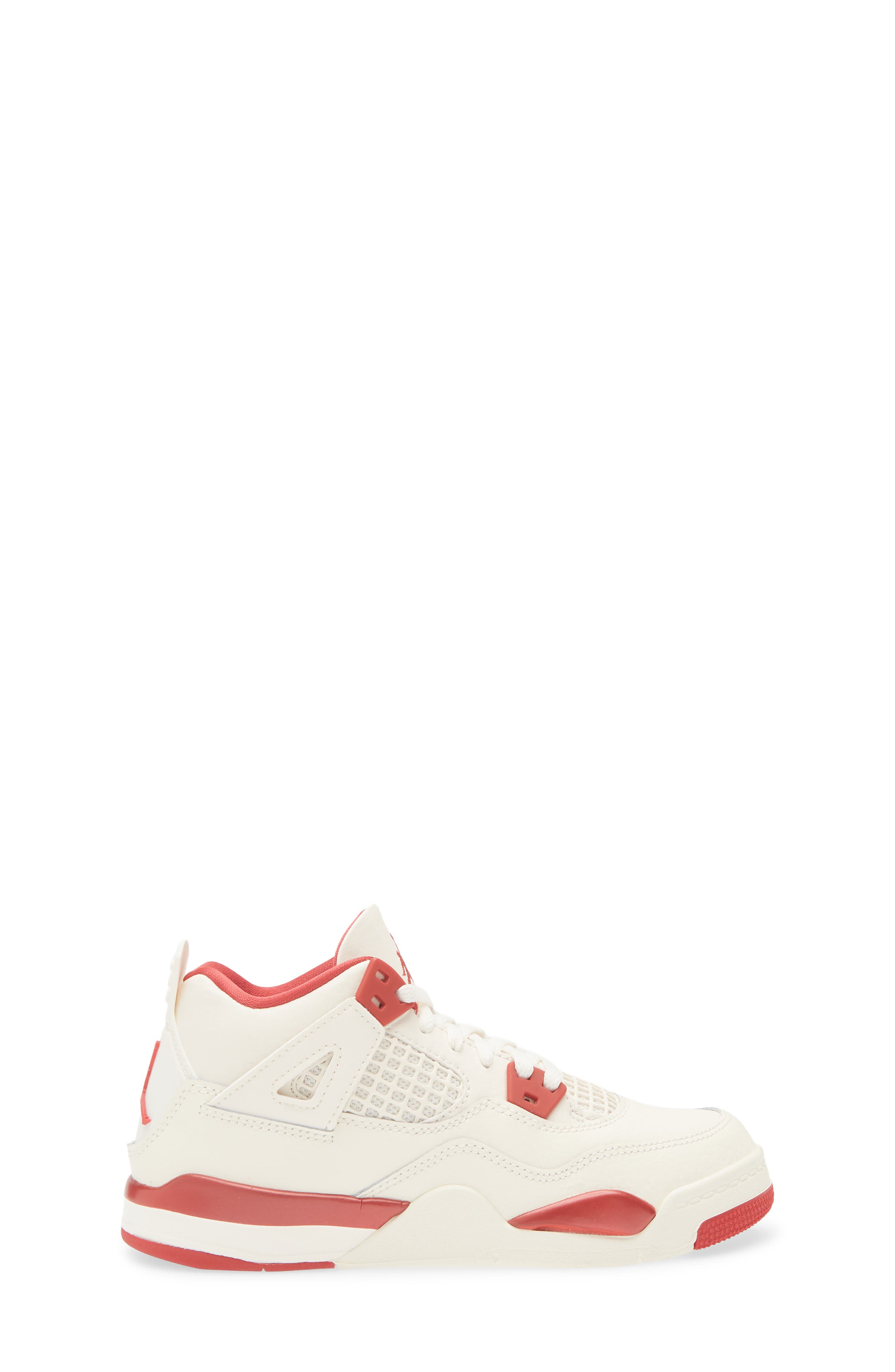 Kids' Jordan 4 Retro Sneaker, Alternate, color, PALE IVORY/ SIERRA RED