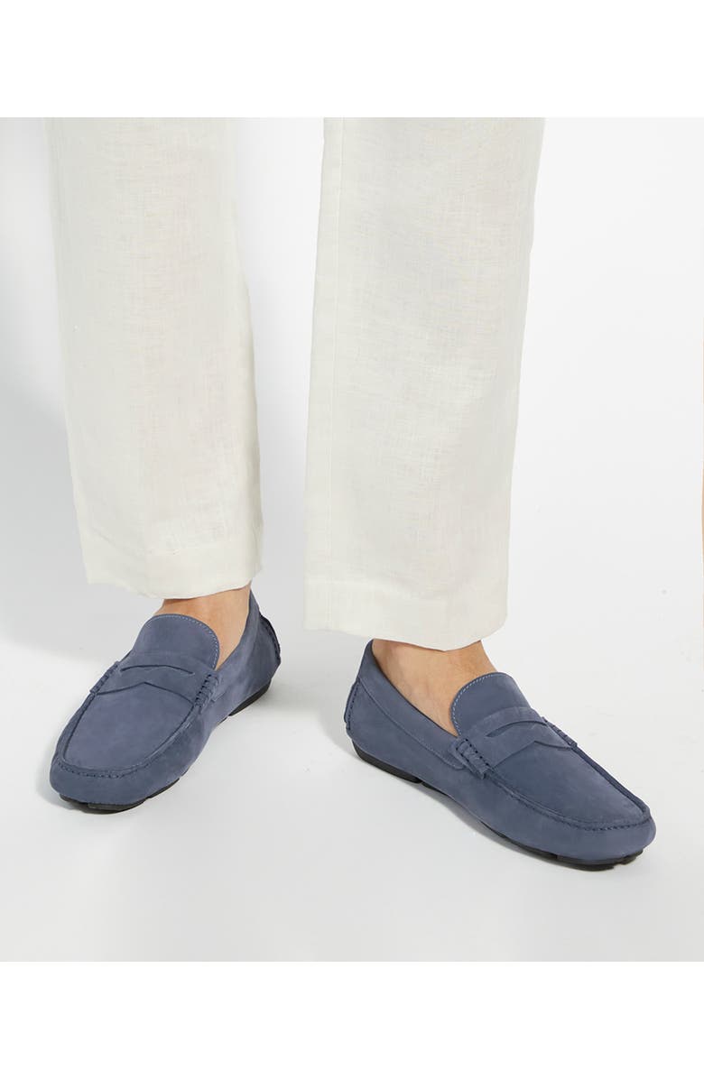 Dune London Bradlay Driving Loafer, Alternate, color, Blue