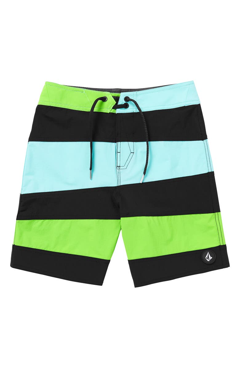 Volcom Kids' Marine Time Mod Liberator Board Shorts, Main, color,