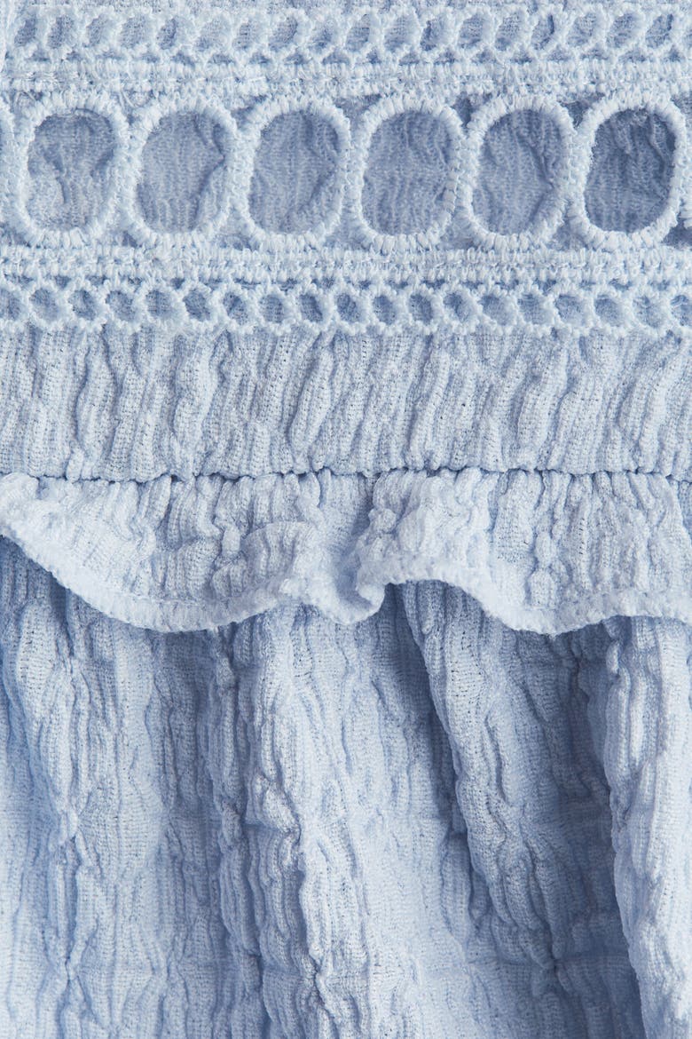Textured Jersey Blouse, Alternate, color, Light blue