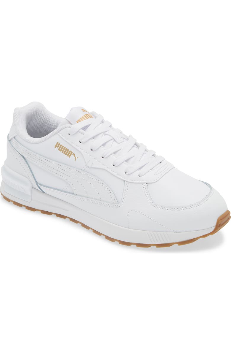 PUMA Graviton Sneaker, Main, color, Puma White-Puma White-Gold
