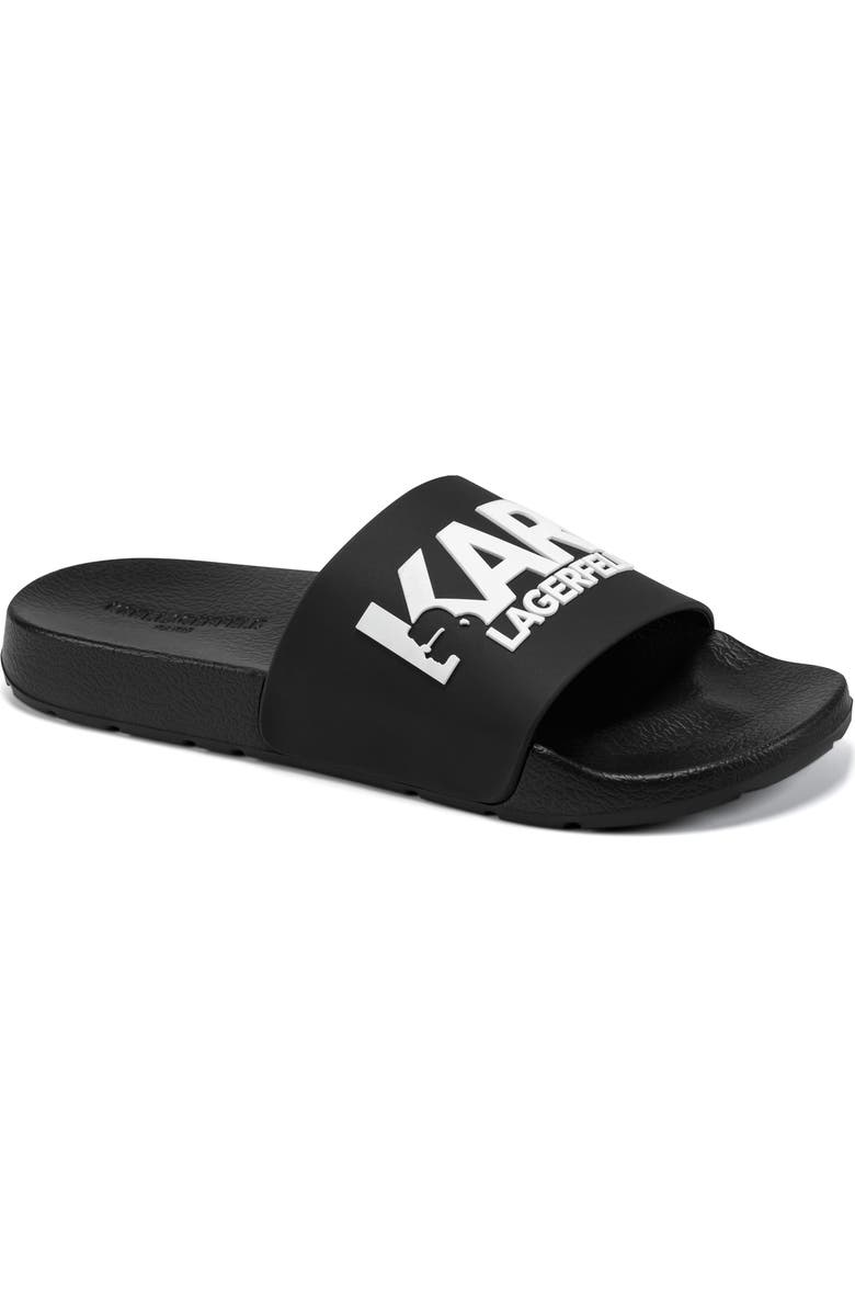 KARL LAGERFELD PARIS Perrin Slide Sandal, Main, color, Black
