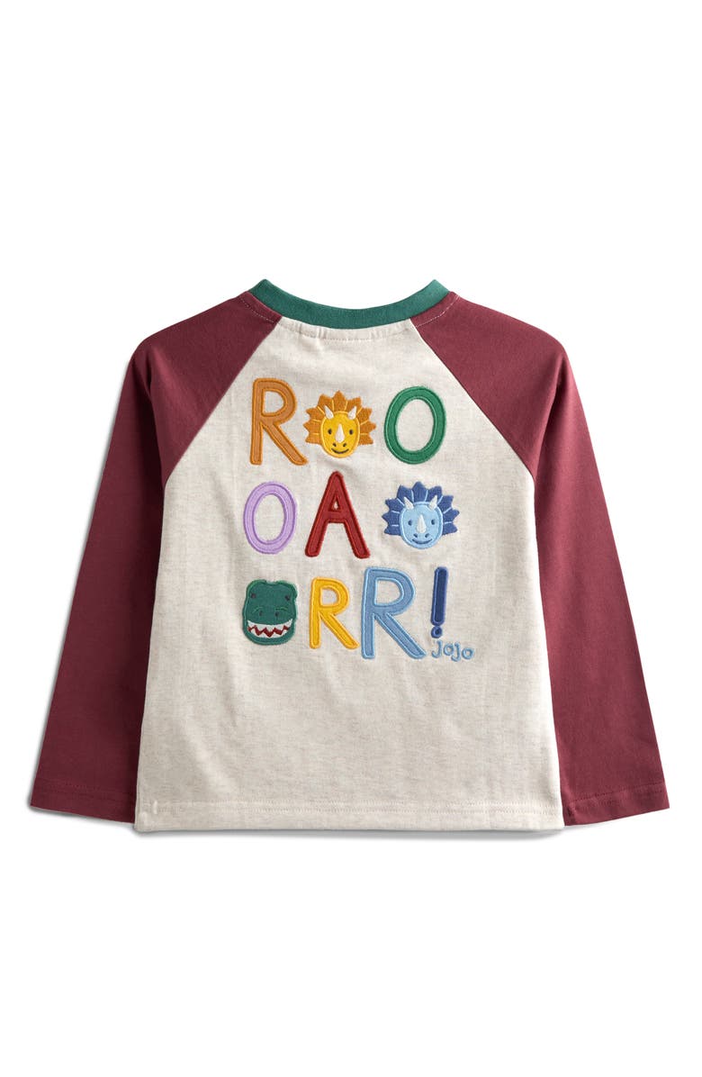 JOJO MAMAN BEBE Kids' Long Sleeve T-Shirt & Pants, Alternate, color, Natural