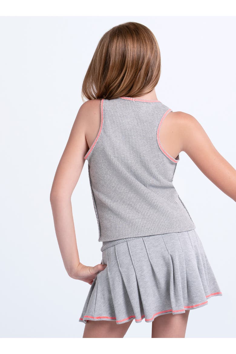 Girls' Chill Play Grey Tank, Alternate, color, Paris Pink
