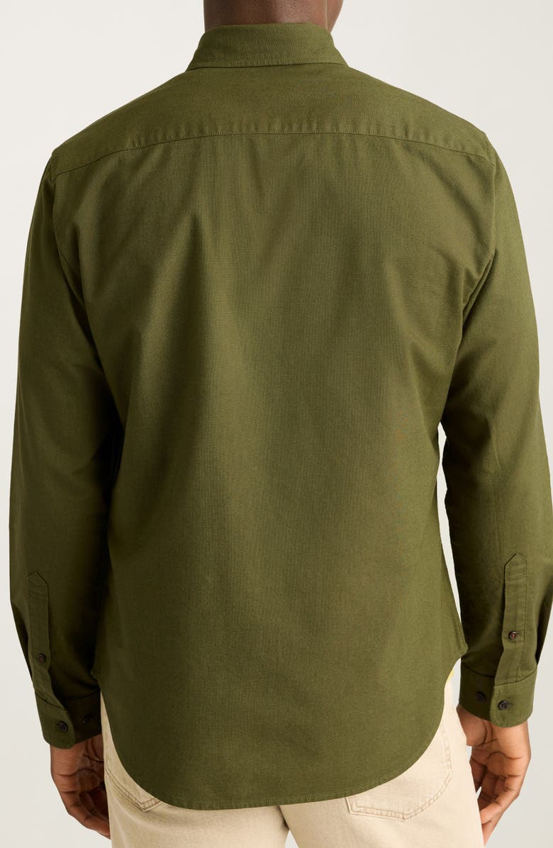 Bonobos Everyday Slim Fit Solid Cotton Button-Down Oxford Shirt, Alternate, color, Olive