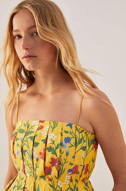 REBECCA TAYLOR REBECCA TAYLOR BOTANICA FLEUR PLEATED TANK