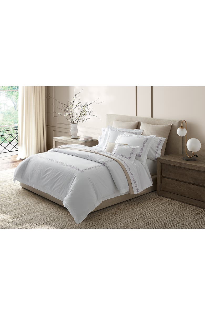 Matouk Callista Flat Sheet, Alternate, color, Shell