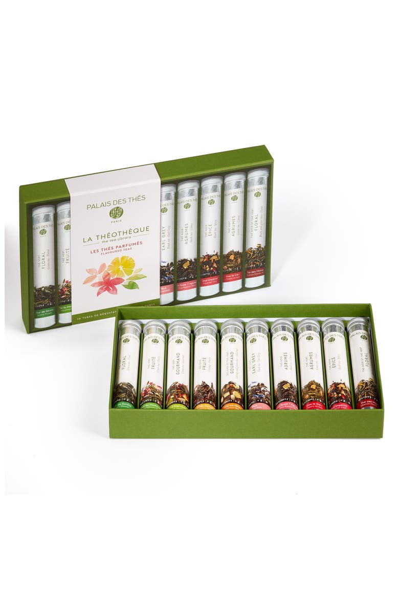Set of 10 Tea Library, Alternate, color, FLAVORED TEAS