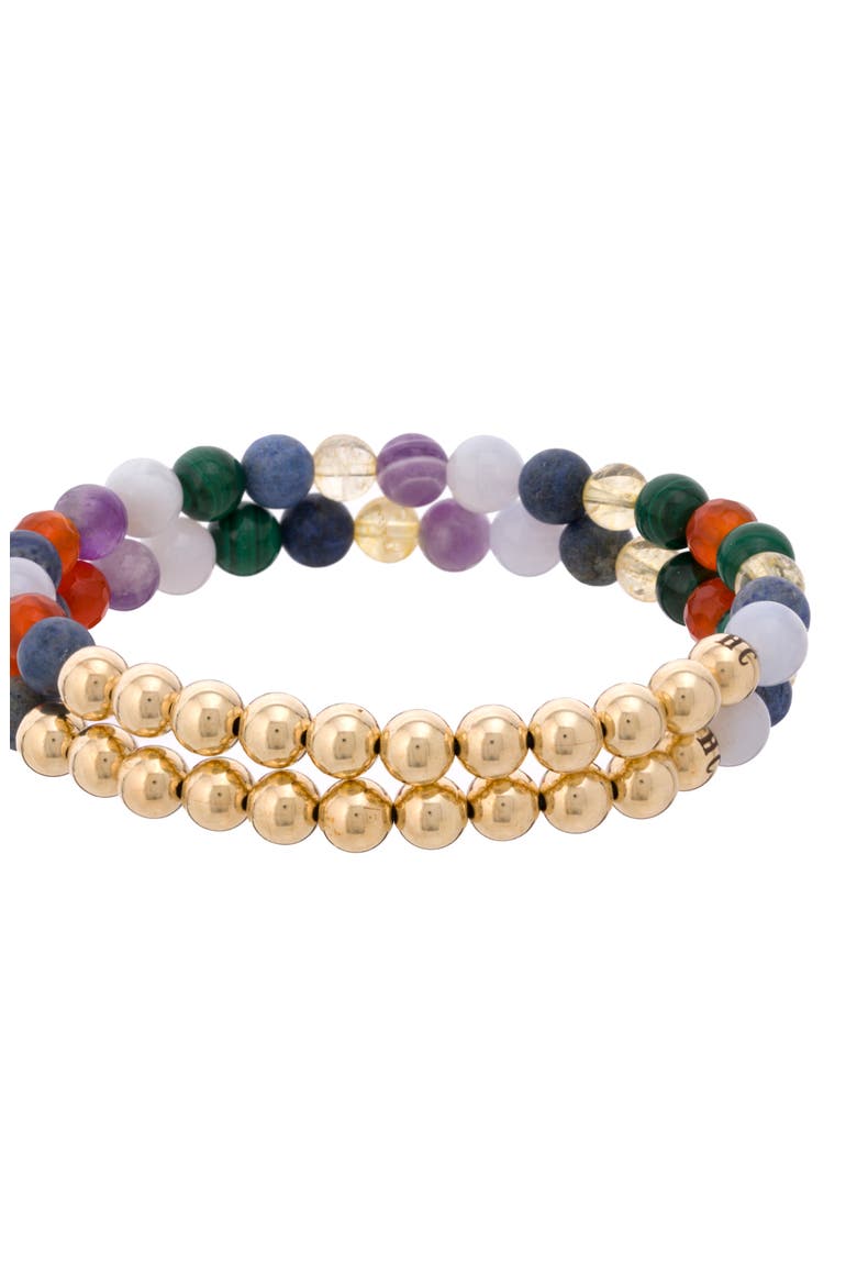 N8 Sleep Set of 2 Healer's Bracelets, Alternate, color, YELLOW GOLD
