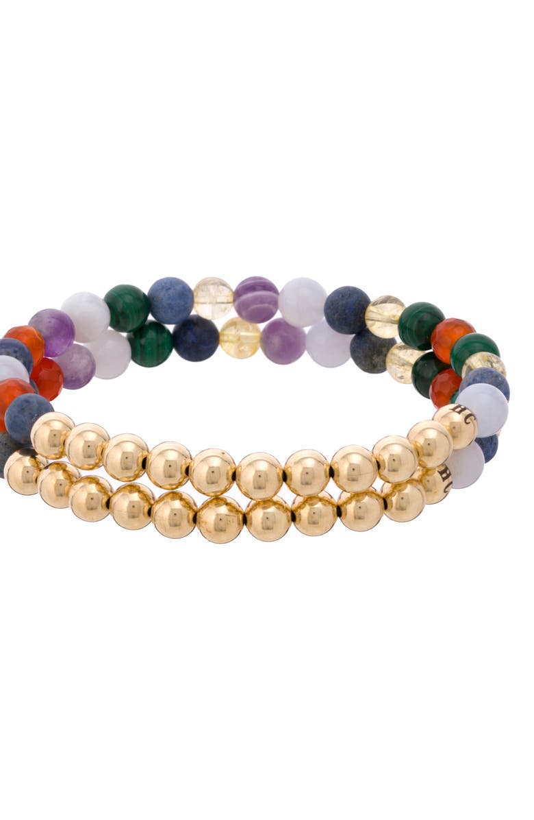 The Healer’s Collection N8 Sleep Set of 2 Healer's Bracelets, Alternate, color, Yellow Gold