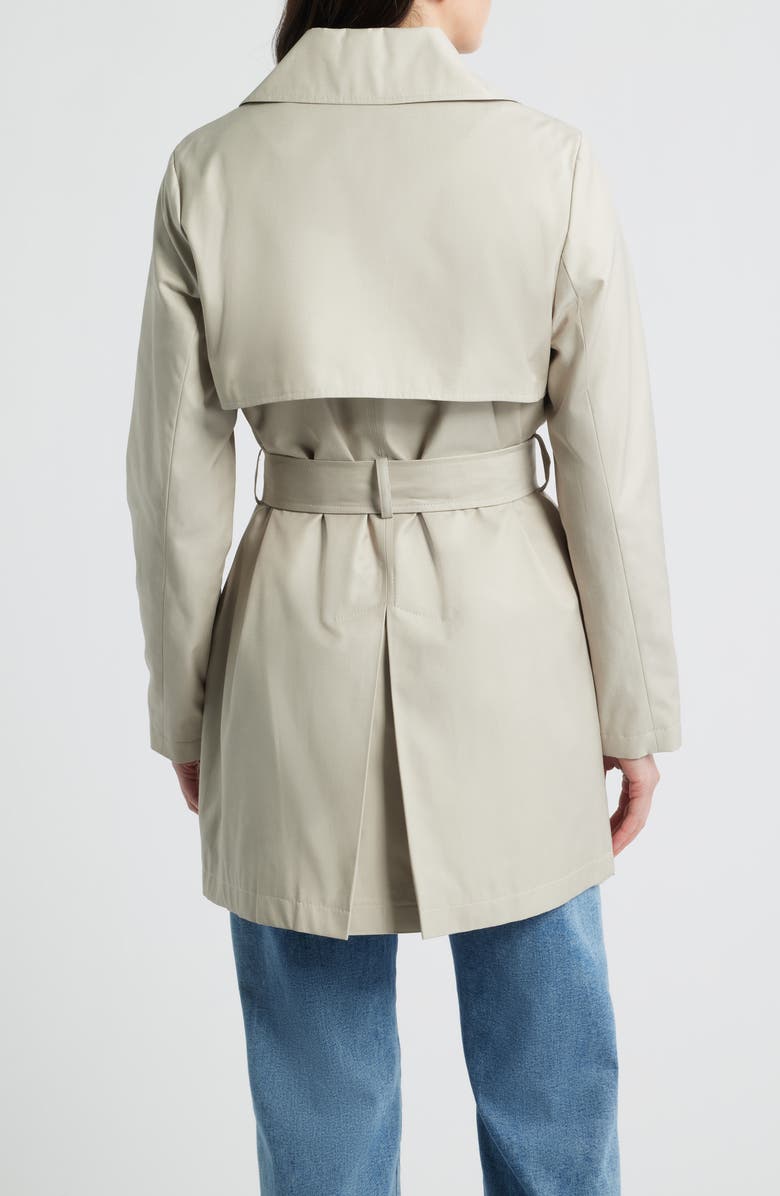 Via Spiga Water Resistant Cotton Blend Trench Coat, Alternate, color, Tone Cream