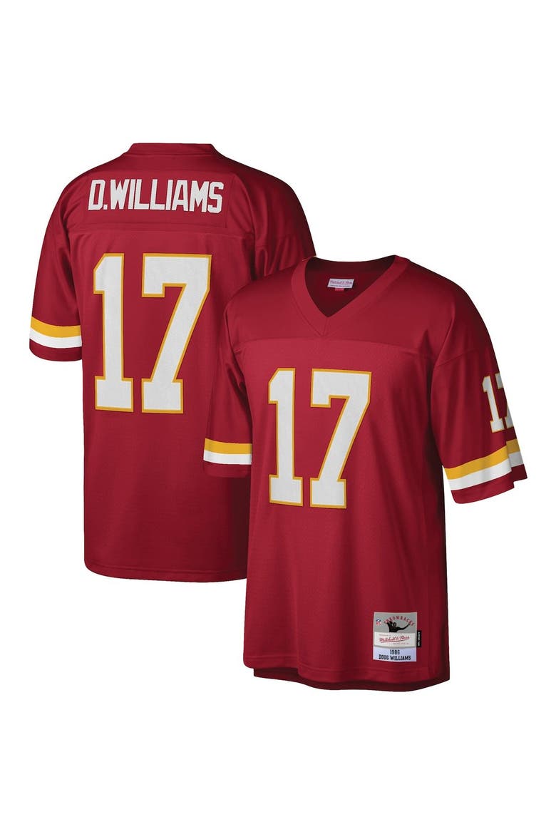 Men's Mitchell & Ness Doug Williams Burgundy Washington Football Team Legacy Replica Jersey, Main, color, Burgundy