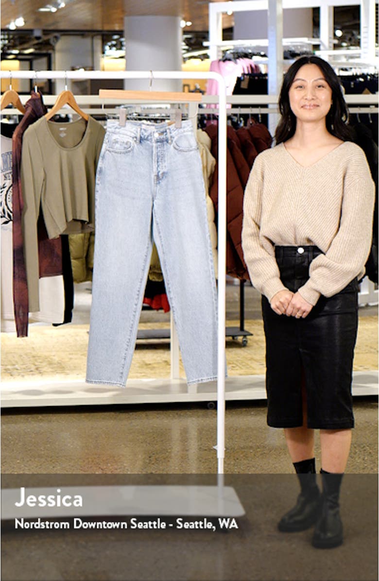 Superb High Waist Straight Leg Jeans, sales video thumbnail