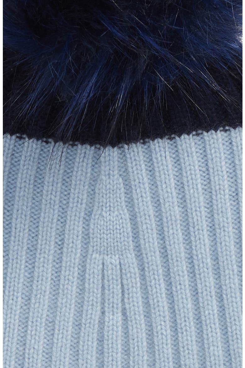 Colorblock Cashmere Beanie, Alternate, color, BLUE COMBO