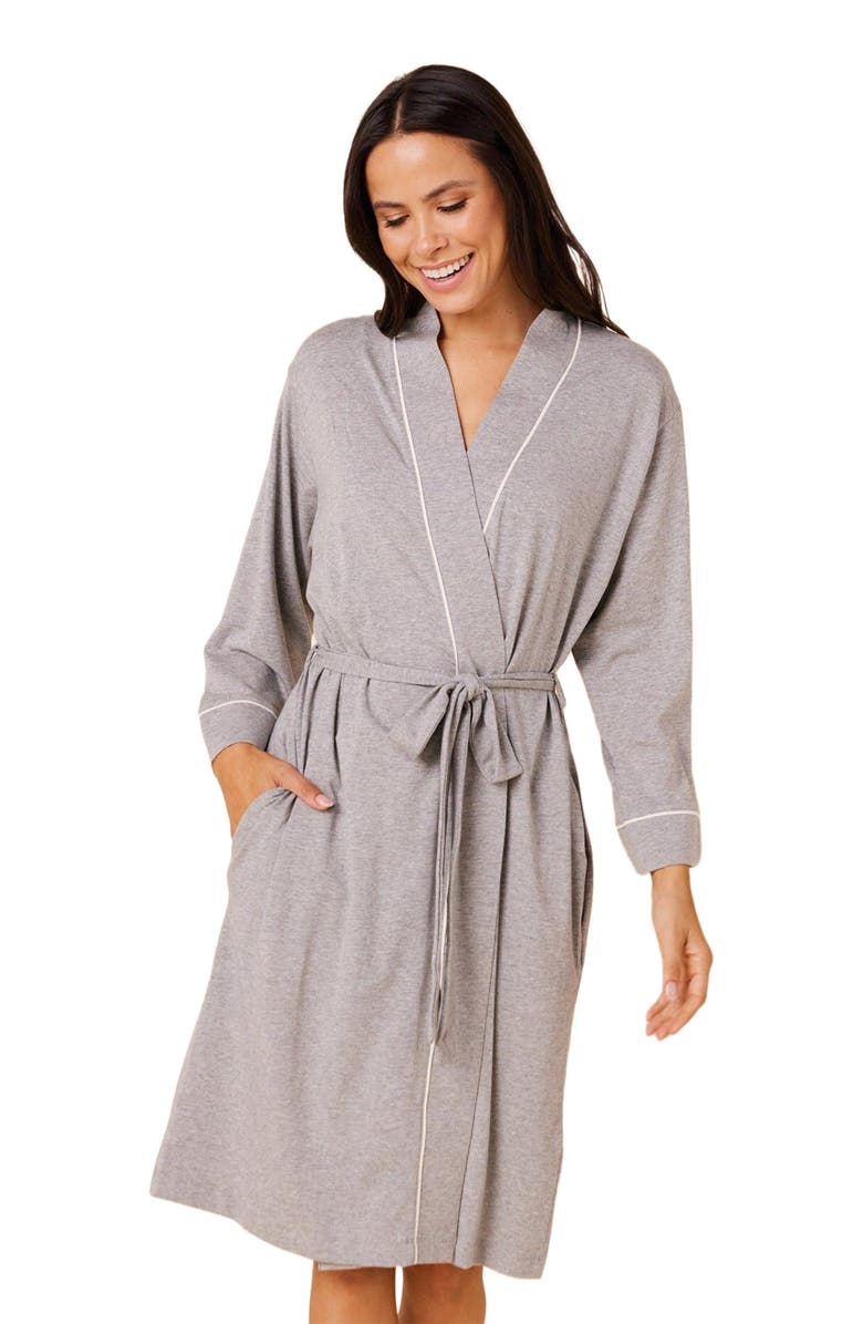 The Cat's Pajamas Pima Knit Kimono Robe, Main, color,