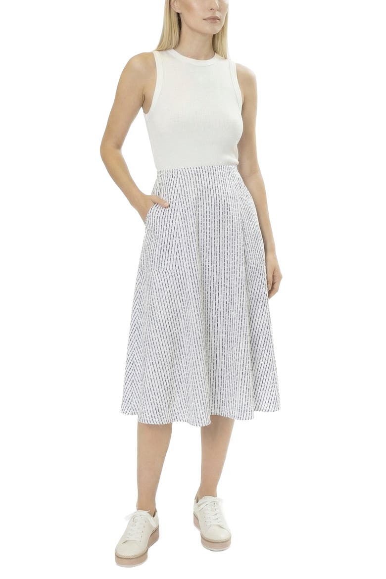 Tanya Dress, Alternate, color, Navy White