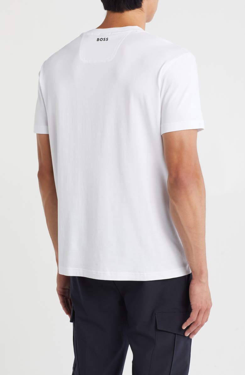BOSS Logo Graphic T-Shirt, Alternate, color, White
