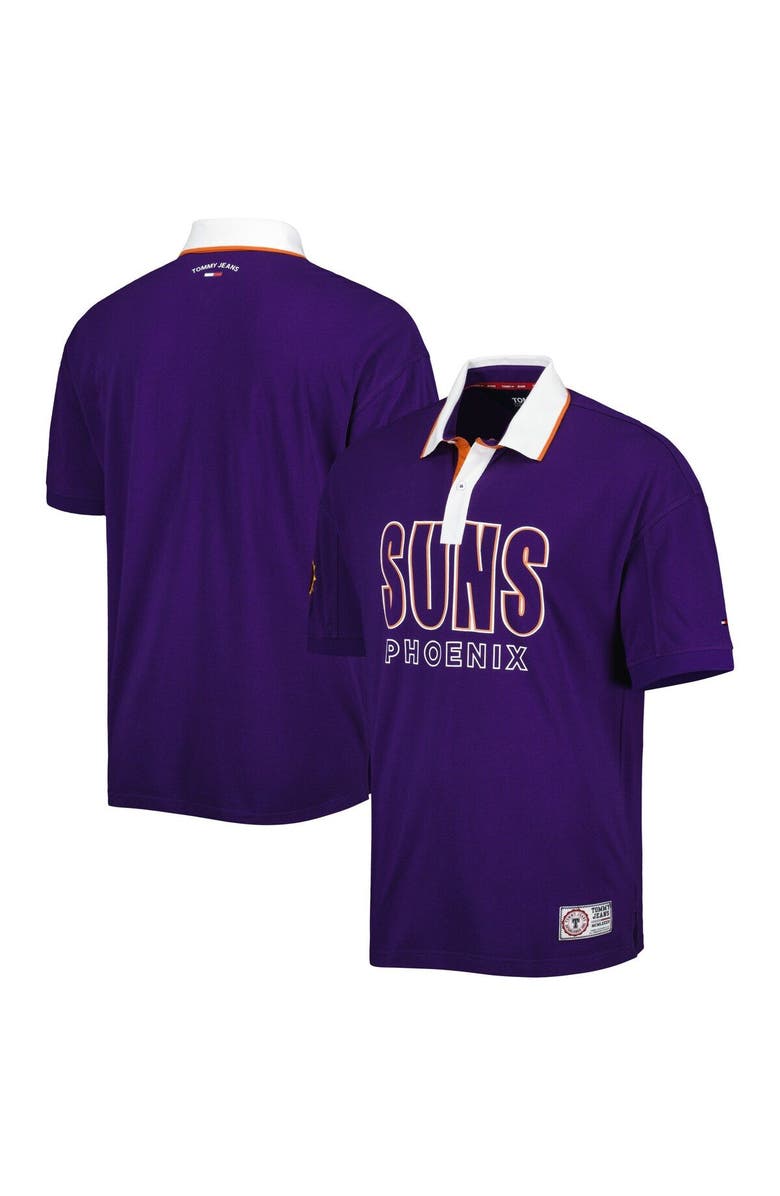 TOMMY JEANS Men's Tommy Jeans Purple Phoenix Suns Stanley Pique Polo, Main, color, Purple