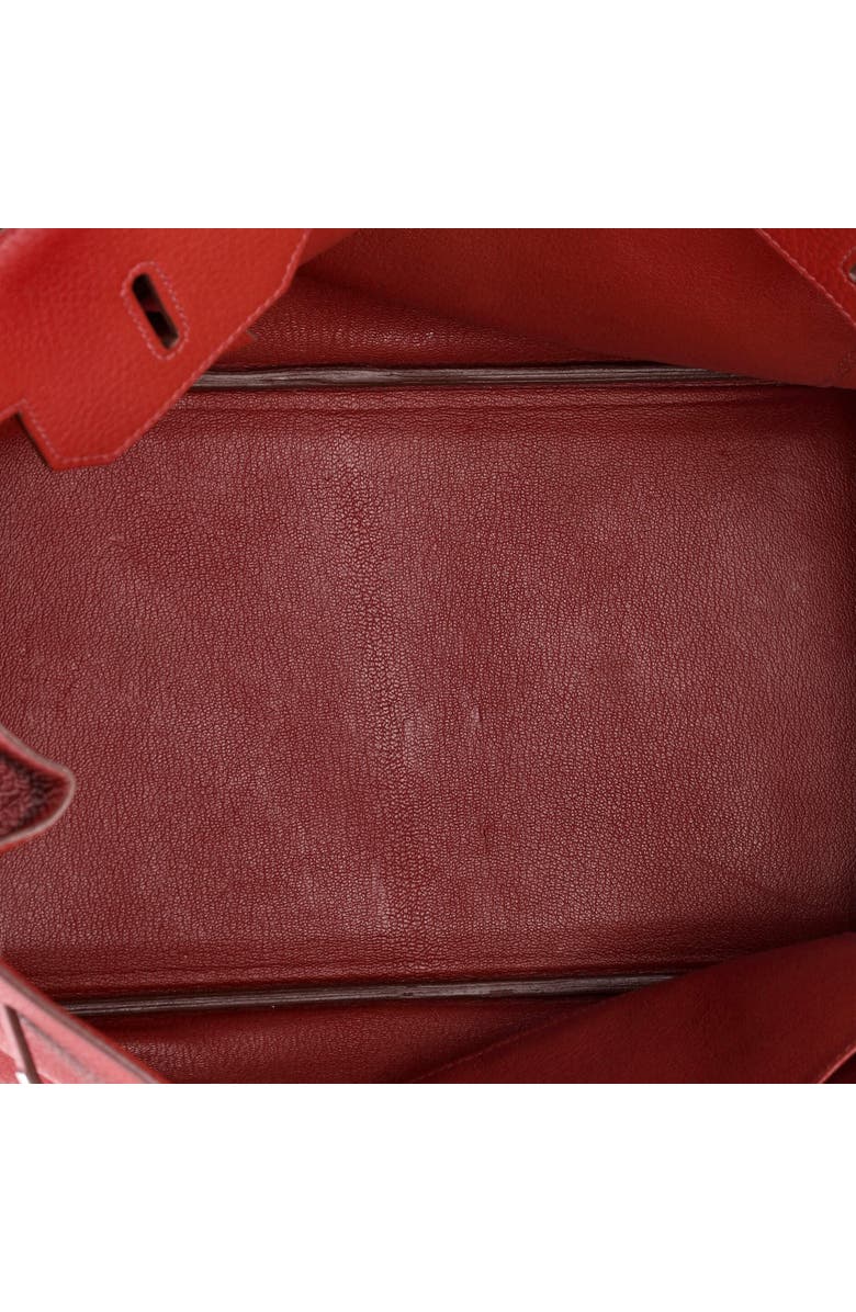 Pre-Owned Hermes Birkin Handbag Red Clemence with Palladium Hardware 35, Alternate, color, Rouge Garance