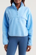 Halfdays Pieper Water Repellent Recycled Polyester Fleece Quarter Zip Top