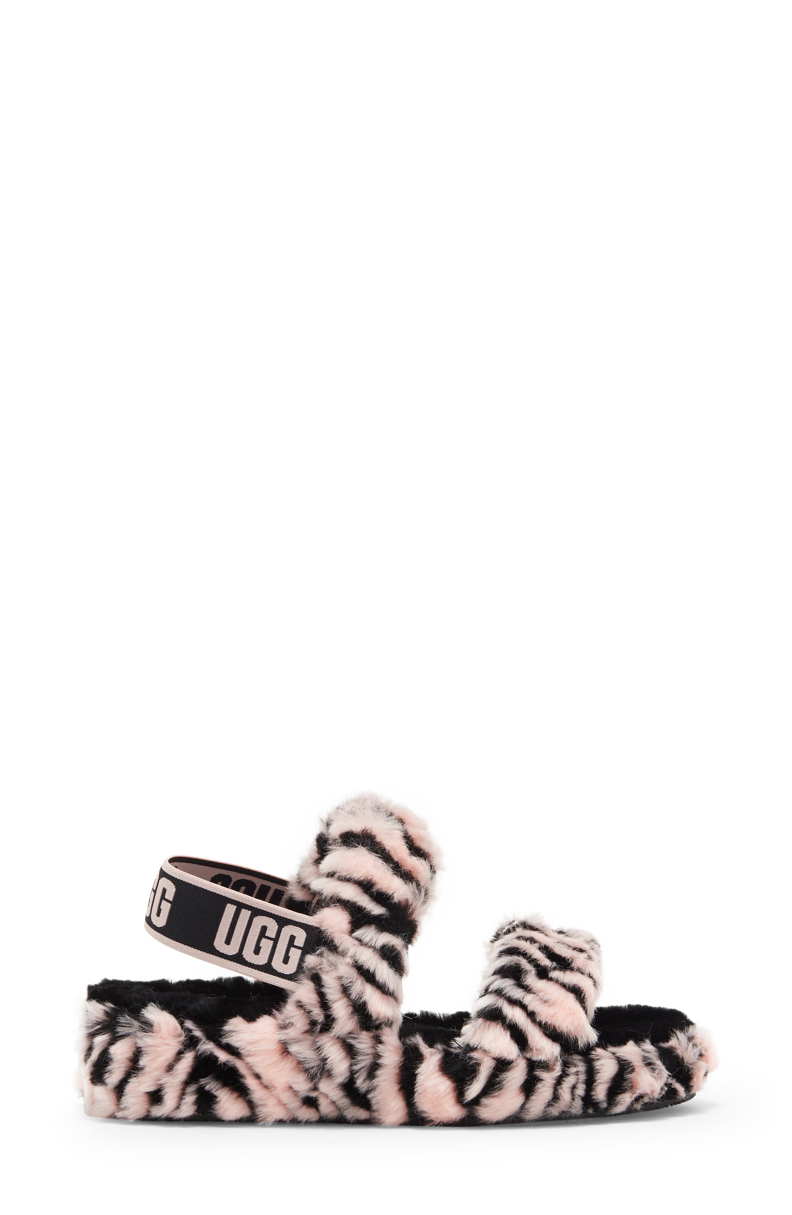UGG<sup>®</sup> Oh Yeah Tiger Faux Fur Slipper, Alternate, color, 