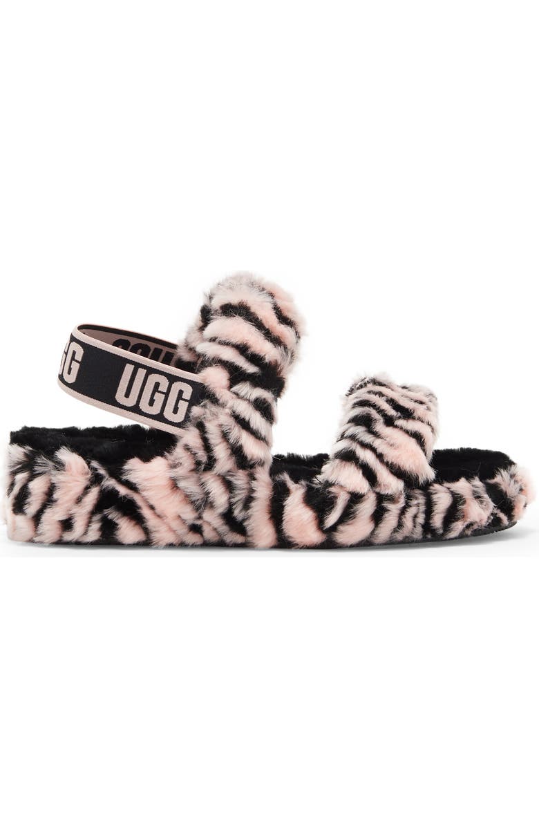 UGG<sup>®</sup> Oh Yeah Tiger Faux Fur Slipper, Alternate, color,