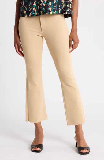 Bridget High Waist Raw Hem Crop Bootcut Jeans