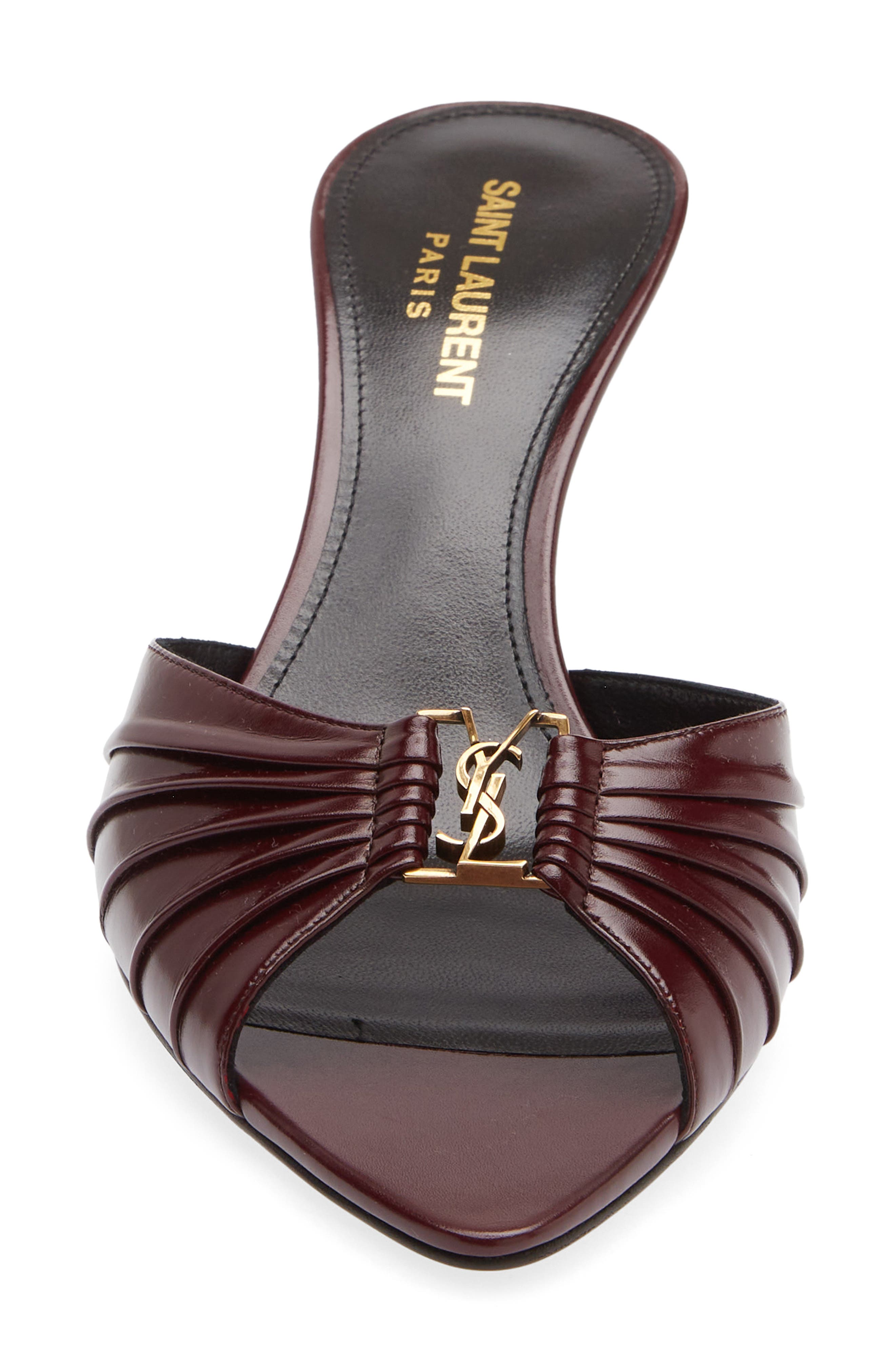 Babylone Slide Sandal, Alternate, color, VINTAGE BORDEAUX